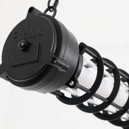 Industrial Iron Cylindrical LED Island Chandelier