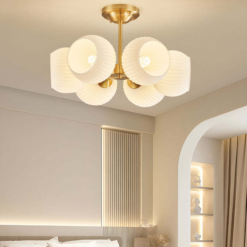 Minimalist All-Copper Globe Ceiling Light
