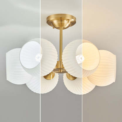 Minimalist All-Copper Globe Ceiling Light