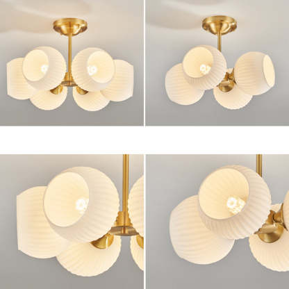 Minimalist All-Copper Globe Ceiling Light