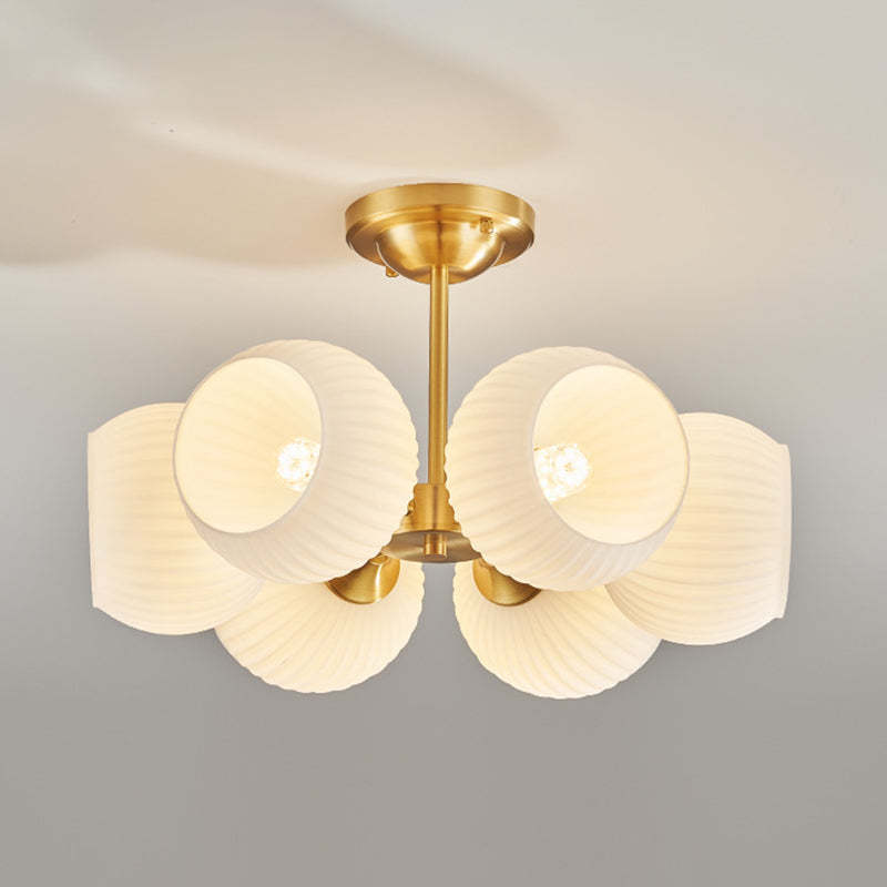 Minimalist All-Copper Globe Ceiling Light