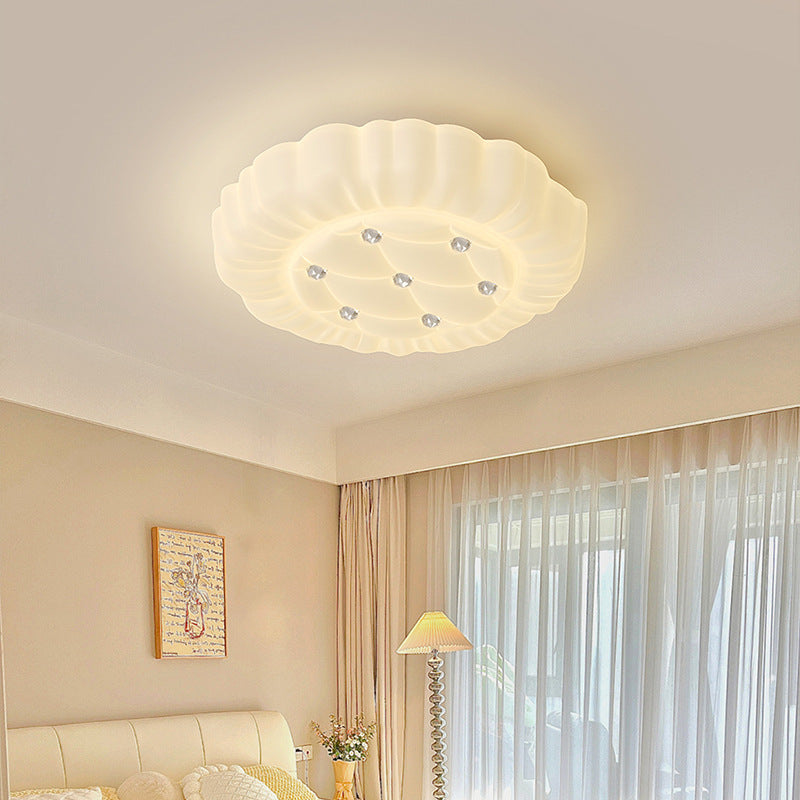 Contemporary Iron Geometric LED Flush Mount Light