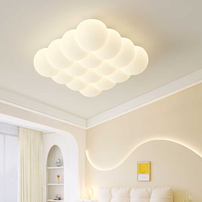 Contemporary Iron Flush Mount Light