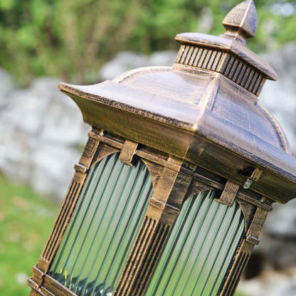 European Aluminum Post Outdoor Light