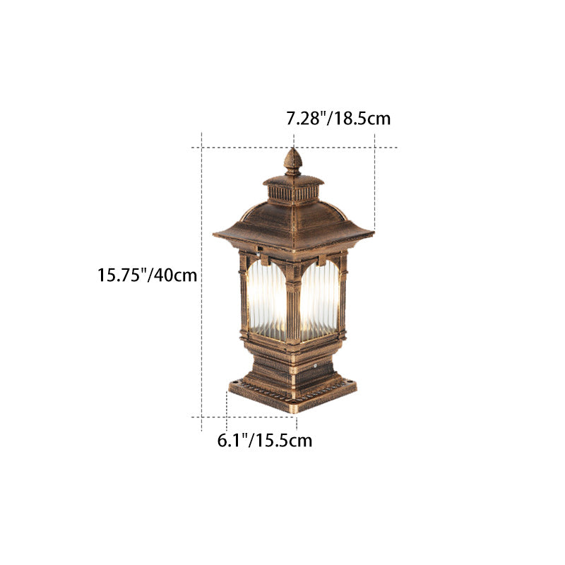 European Aluminum Post Outdoor Light