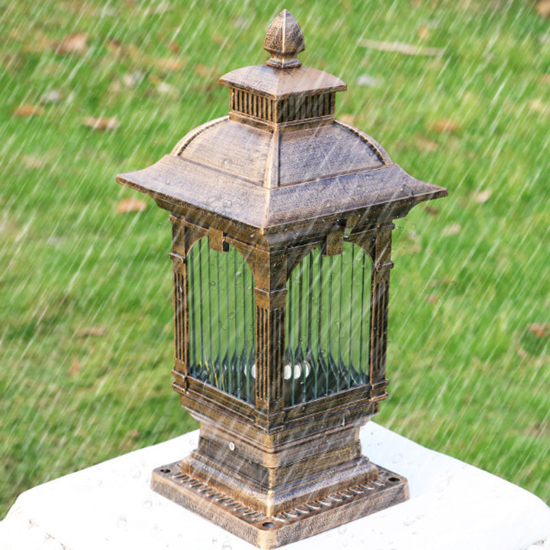 European Aluminum Post Outdoor Light