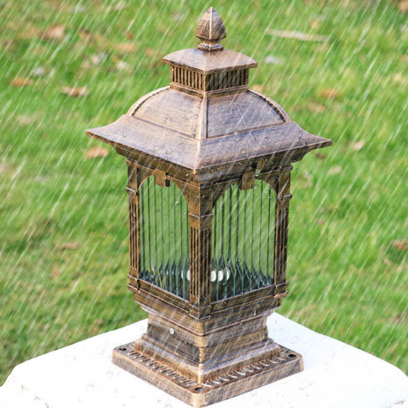 European Aluminum Post Outdoor Light