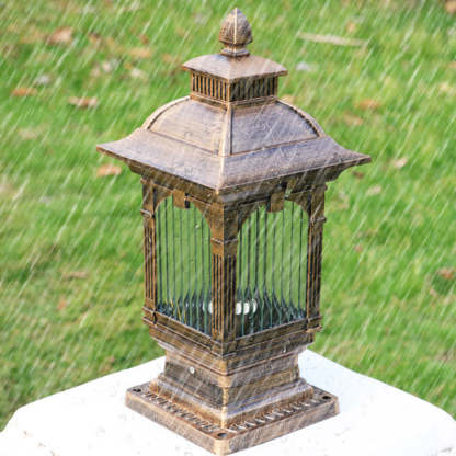 European Aluminum Post Outdoor Light