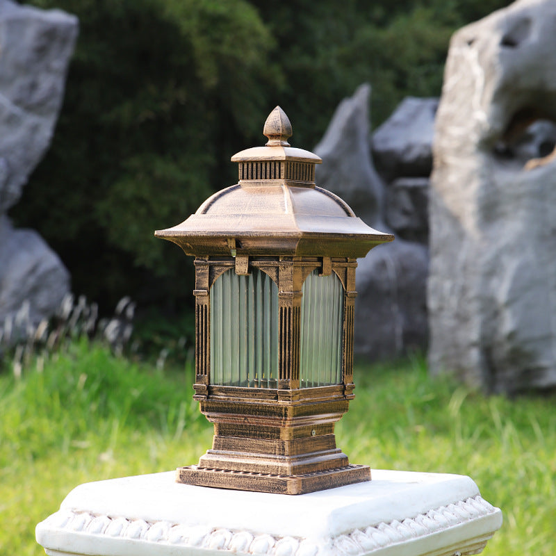 European Aluminum Post Outdoor Light