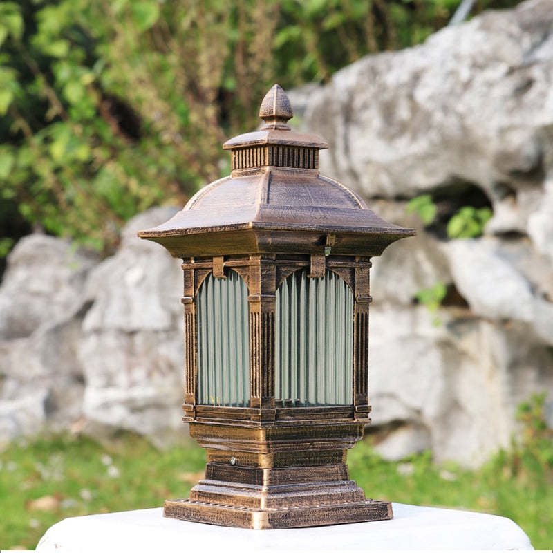 European Aluminum Post Outdoor Light — 220V-240V For UK/AU