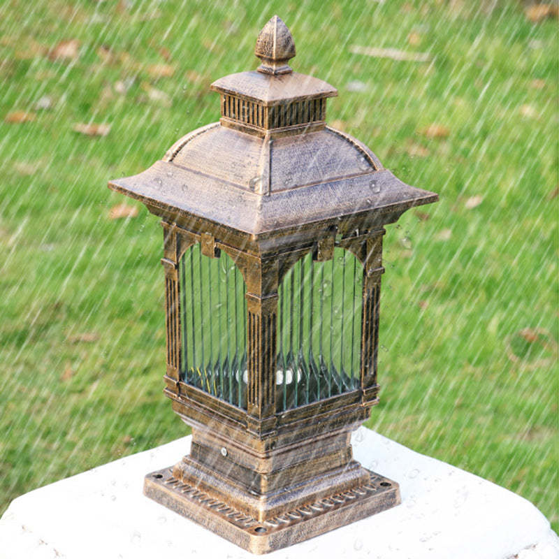 European Aluminum Post Outdoor Light