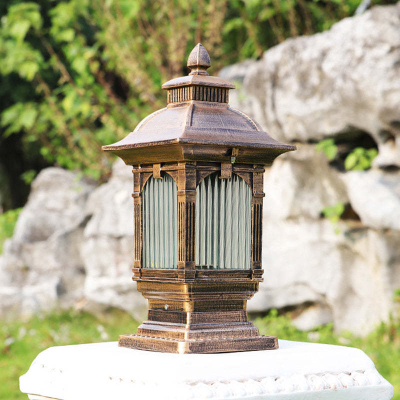European Aluminum Post Outdoor Light