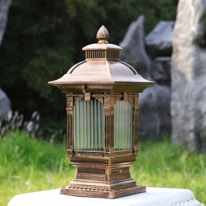 European Aluminum Post Outdoor Light