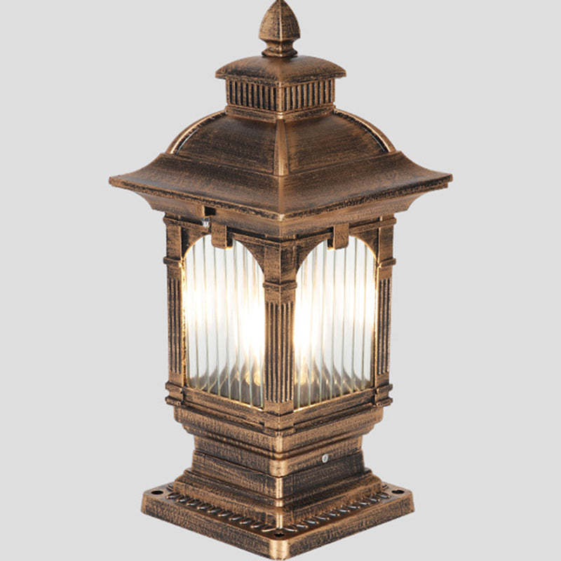 European Aluminum Post Outdoor Light