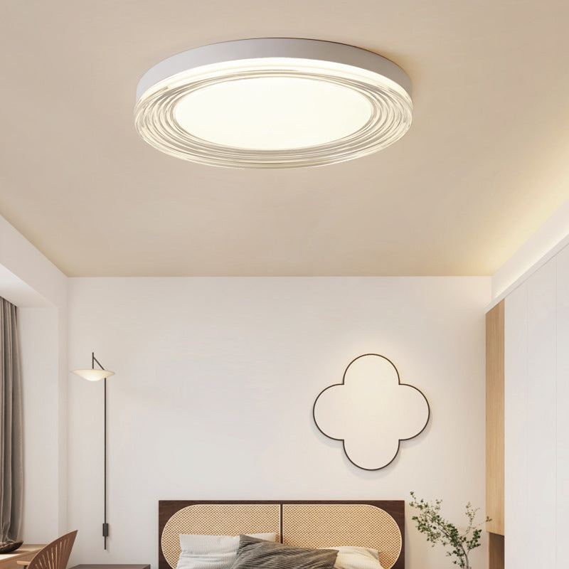Minimalist Acrylic Round LED Flush Mount Light