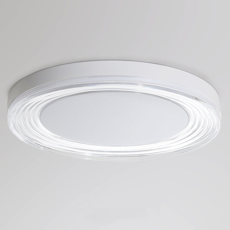 Minimalist Acrylic Round LED Flush Mount Light