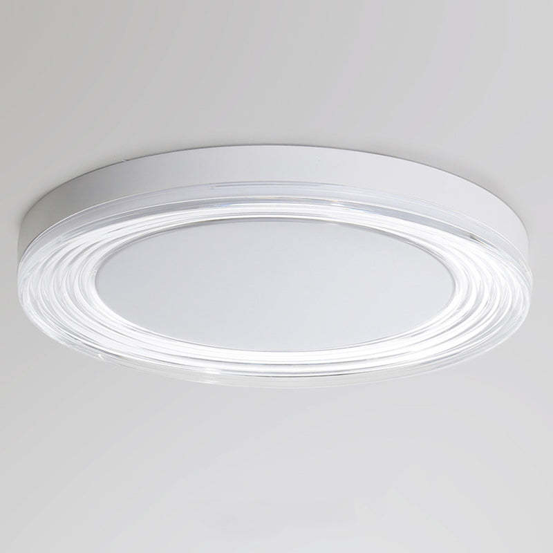 Minimalist Acrylic Round LED Flush Mount Light