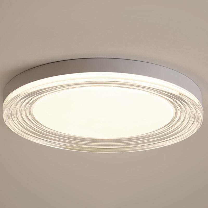 Minimalist Acrylic Round LED Flush Mount Light