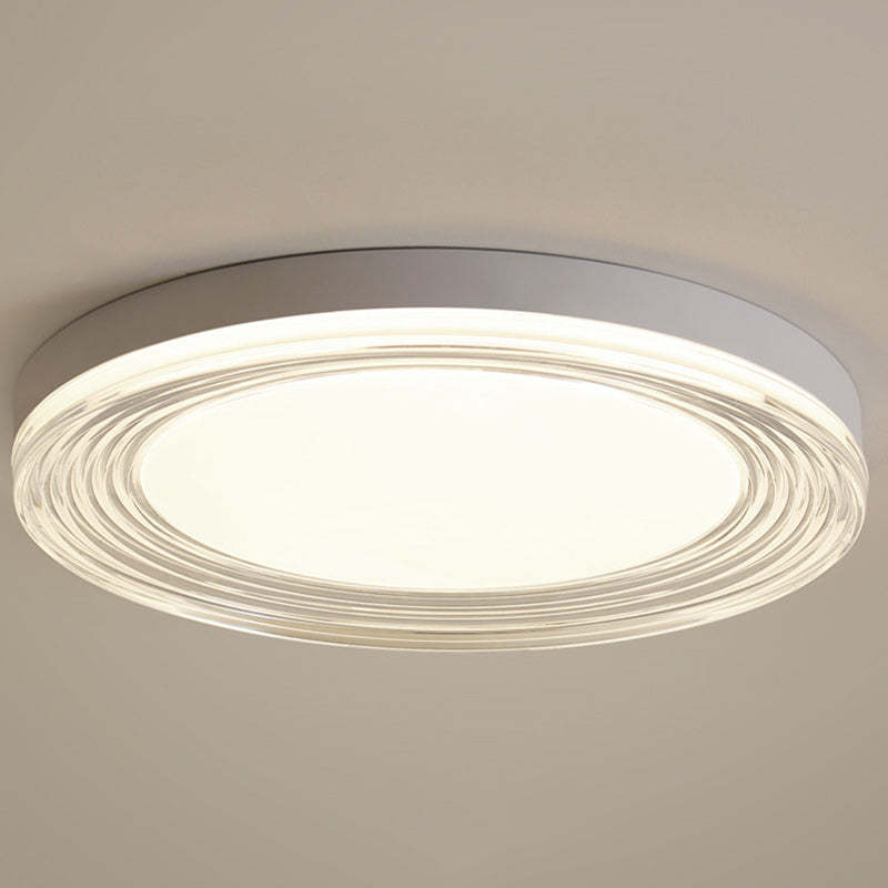 Minimalist Acrylic Round LED Flush Mount Light