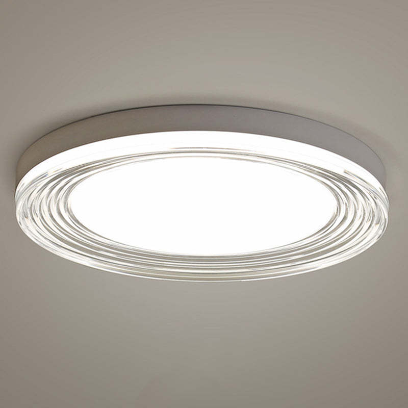 Minimalist Acrylic Round LED Flush Mount Light