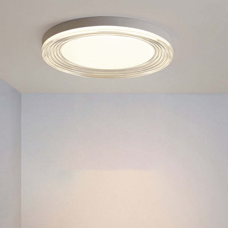 Minimalist Acrylic Round LED Flush Mount Light — 220V-240V For UK/AU / Infinitely Dimmable