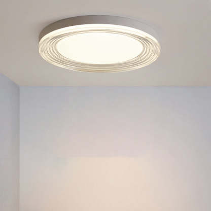 Minimalist Acrylic Round LED Flush Mount Light — 220V-240V For UK/AU / Infinitely Dimmable