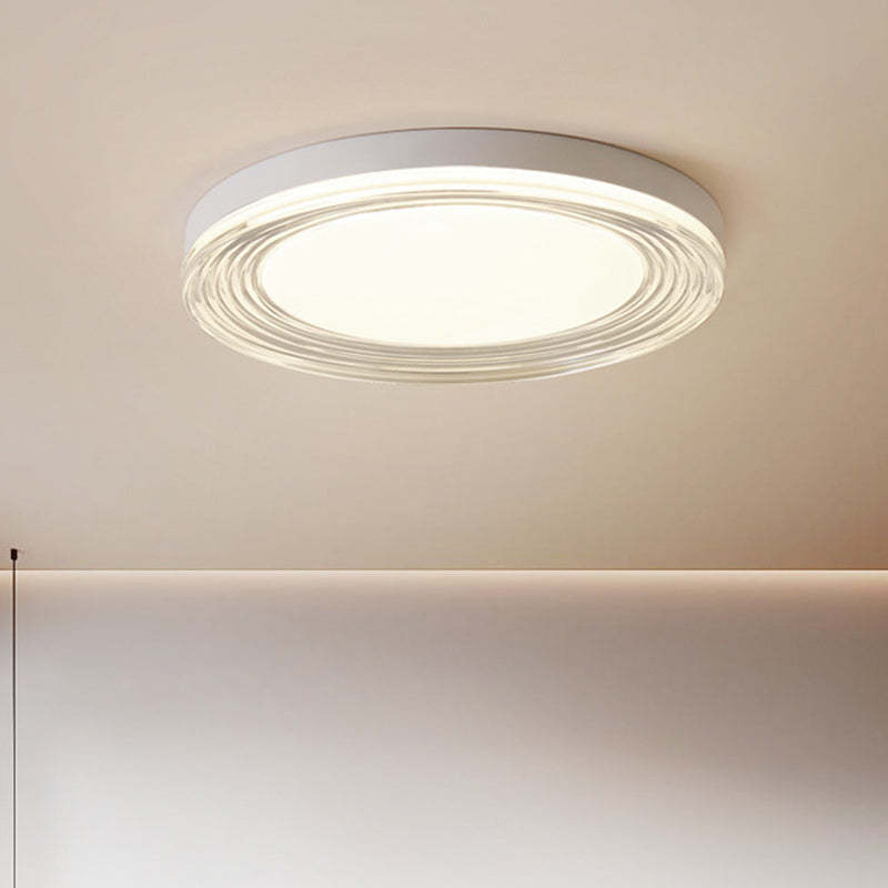 Minimalist Acrylic Round LED Flush Mount Light