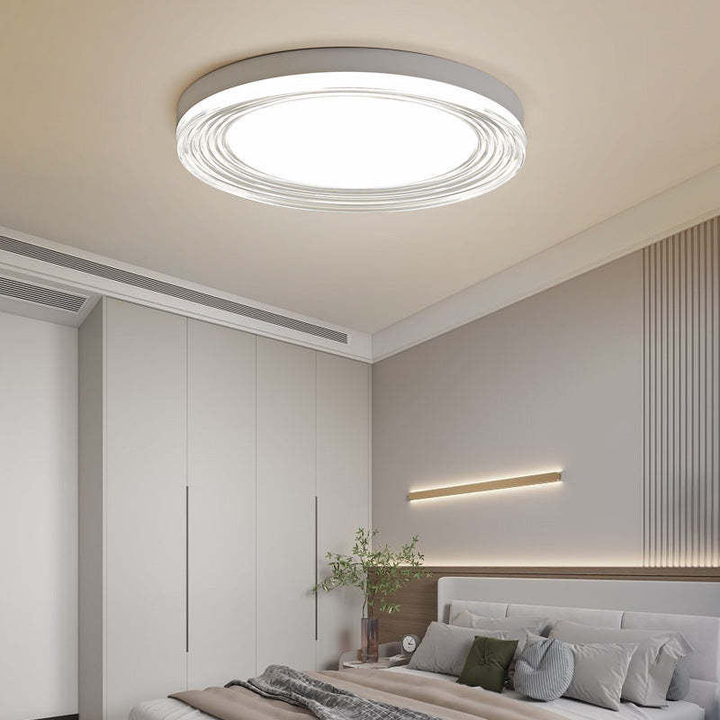 Minimalist Acrylic Round LED Flush Mount Light