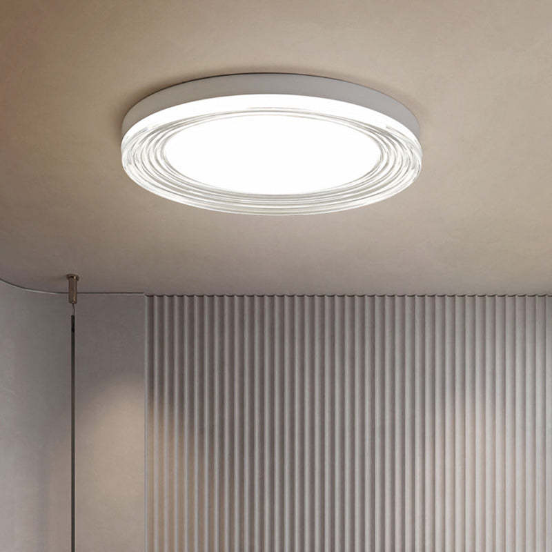 Minimalist Acrylic Round LED Flush Mount Light