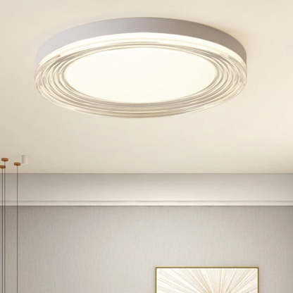 Minimalist Acrylic Round LED Flush Mount Light