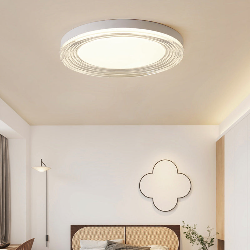 Minimalist Acrylic Round LED Flush Mount Light