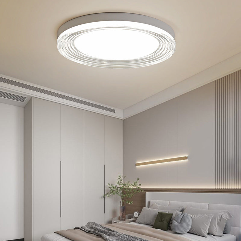 Minimalist Acrylic Round LED Flush Mount Light