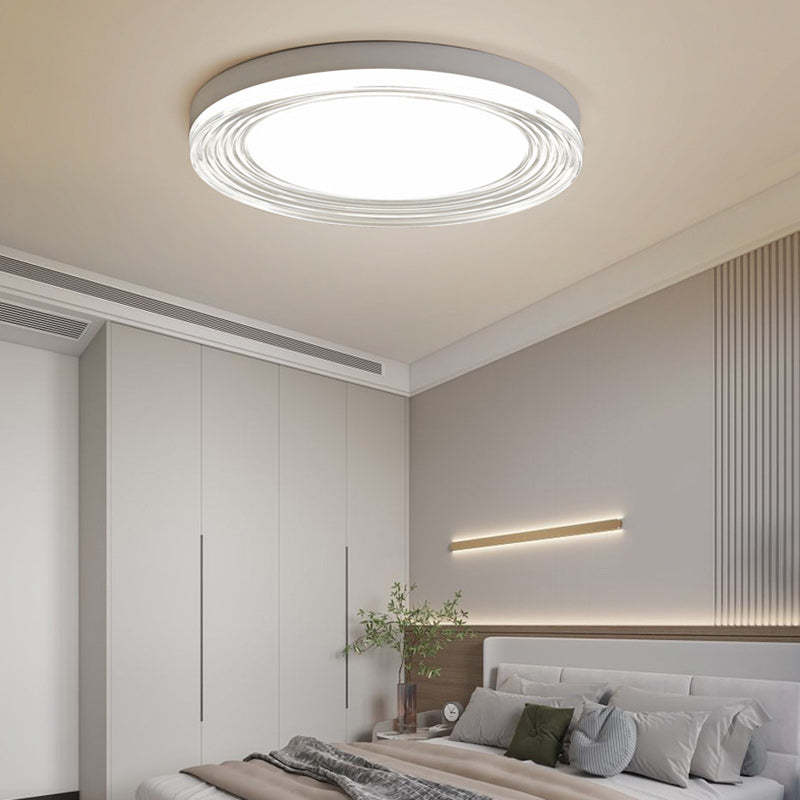 Minimalist Acrylic Round LED Flush Mount Light