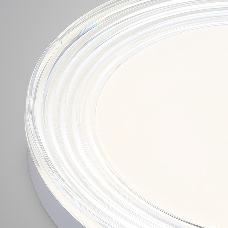 Minimalist Acrylic Round LED Flush Mount Light