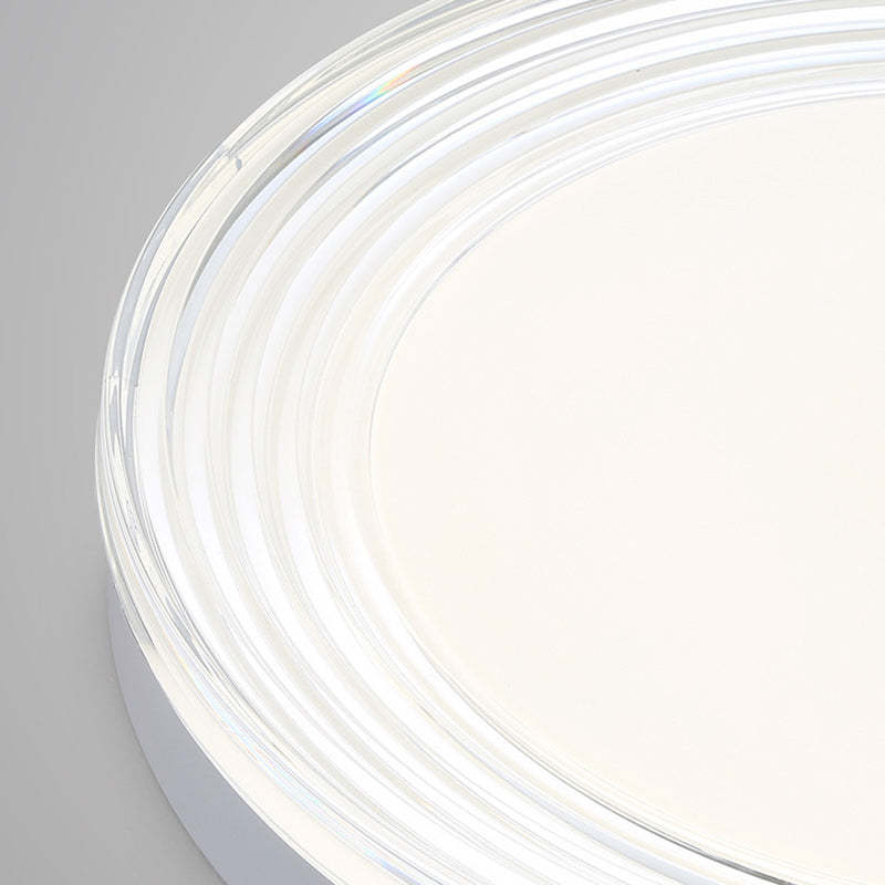 Minimalist Acrylic Round LED Flush Mount Light