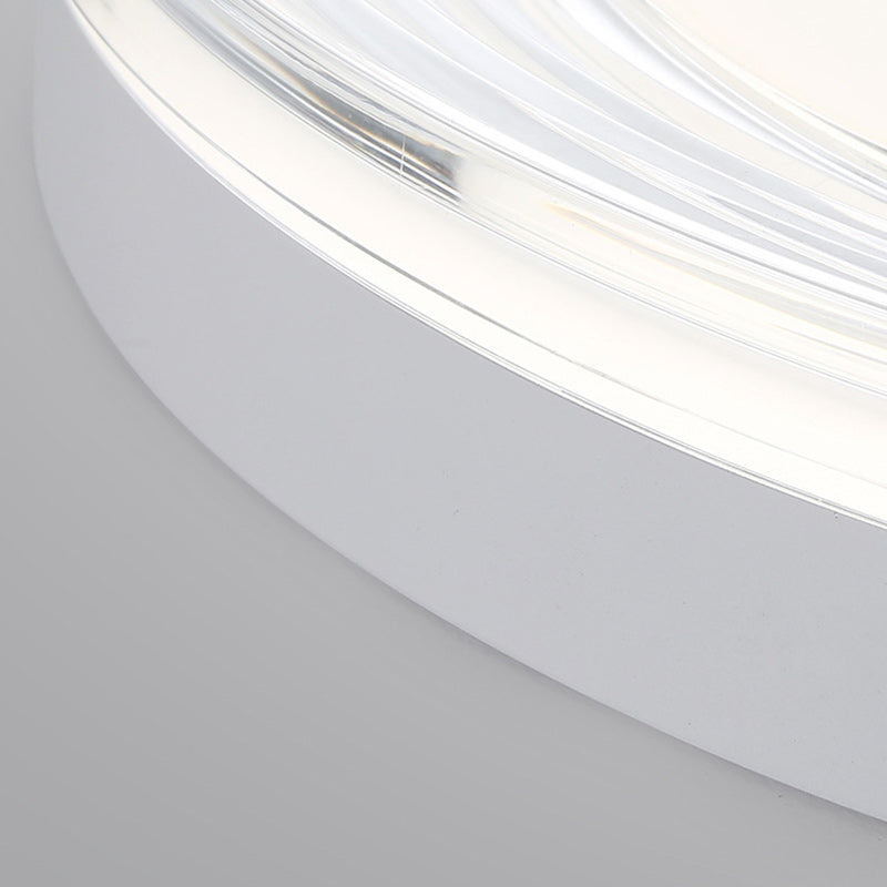 Minimalist Acrylic Round LED Flush Mount Light