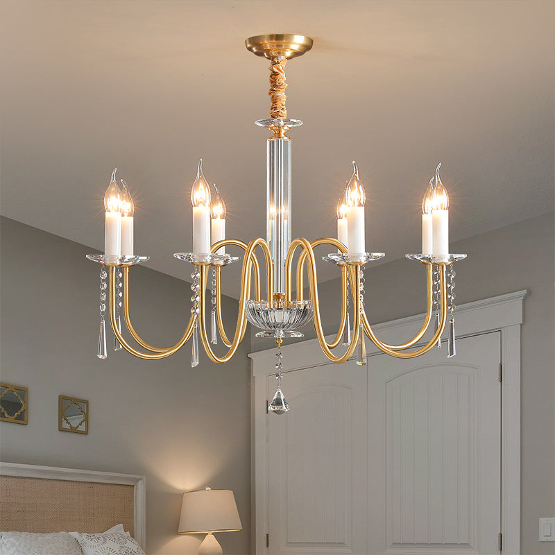 French Brass 6/8/10-Light Chandelier