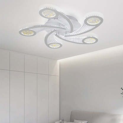 Contemporary Metal Semi-Flush Ceiling Light — Infinitely Dimmable / 110V-120V For US/CA