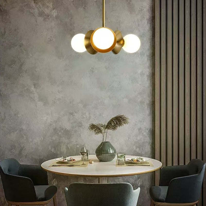 Nordic Brass 3-Light Chandelier