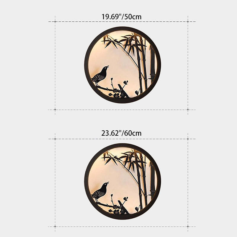 Minimalist Iron Acrylic Round LED Wall Sconce