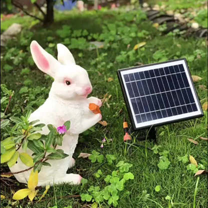 Contemporary Resin Rabbit LED Outdoor Light