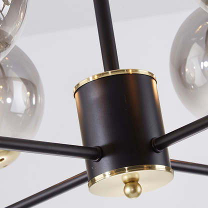 Nordic Iron Glass Round Chandelier