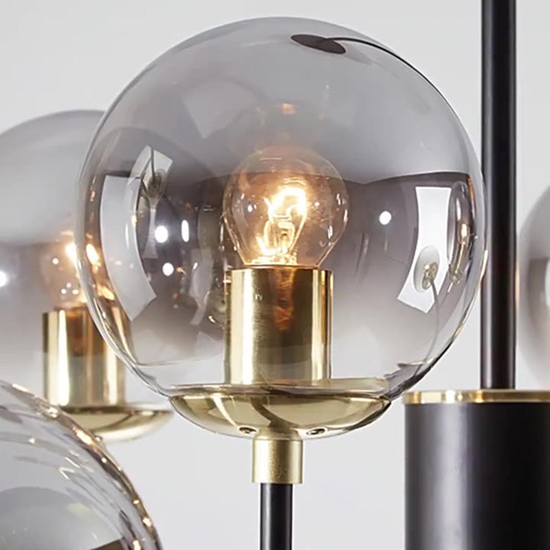Nordic Iron Glass Round Chandelier