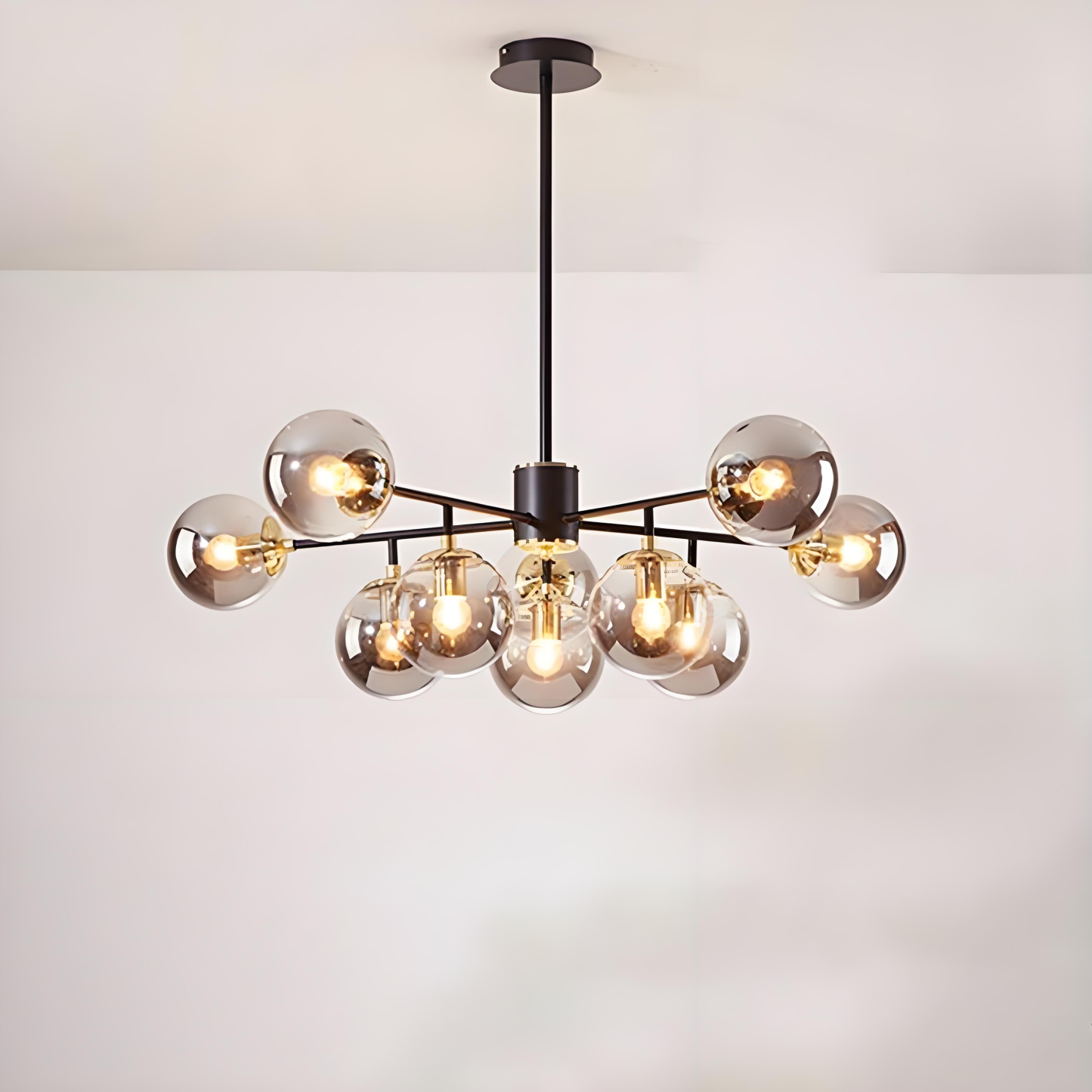 Nordic Iron Glass Round Chandelier