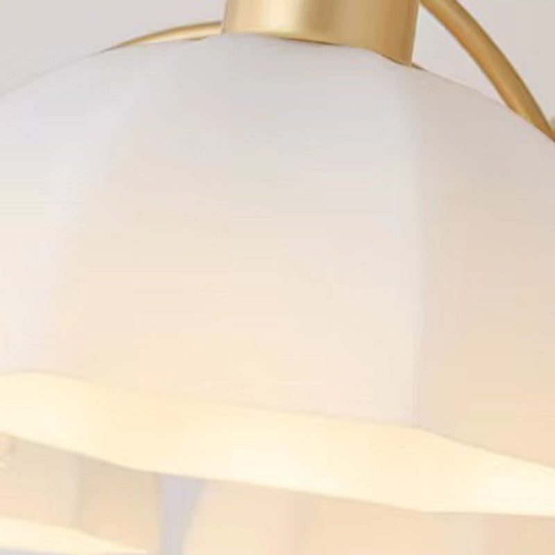 Nordic Iron Glass Floral Chandelier