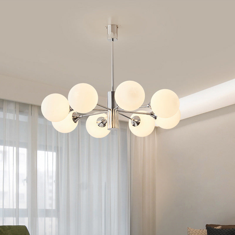 Nordic Iron Glass Branch Chandelier