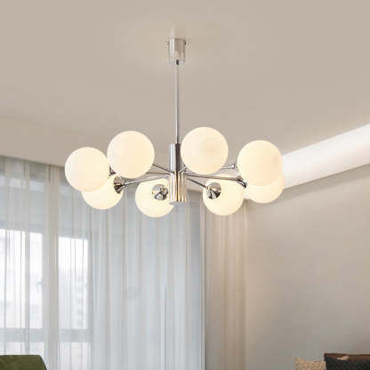 Nordic Iron Glass Branch Chandelier