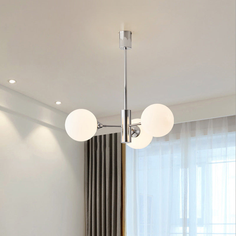 Nordic Iron Glass Branch Chandelier