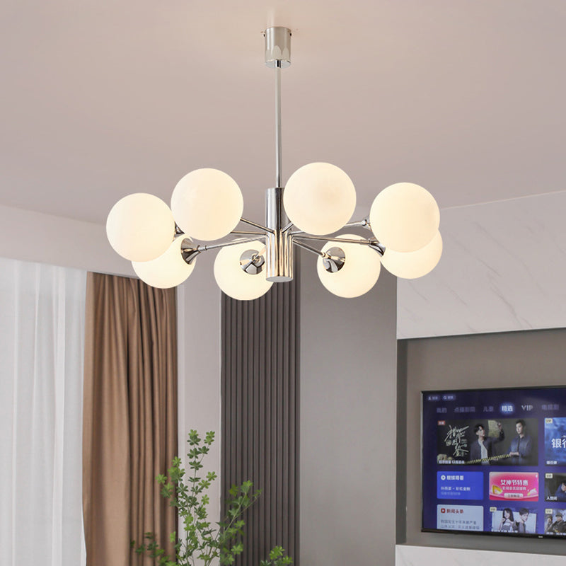 Nordic Iron Glass Branch Chandelier