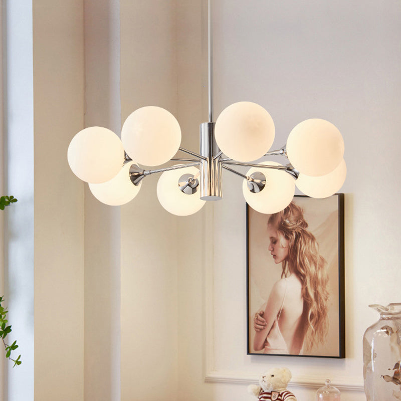 Nordic Iron Glass Branch Chandelier